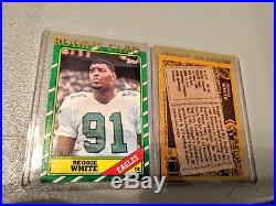 Reggie White Greenbay Packers #92 Signed Football with Case & Cards