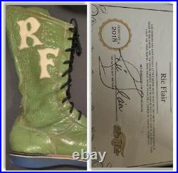Ric Flair 80s Ring Worn Used Boot with Signed Flair COA WWF NWA WCW Mid-Atlantic