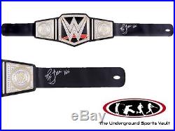 Ric Flair Signed Autographed WWE World Championship Replica Belt JSA Witnessed