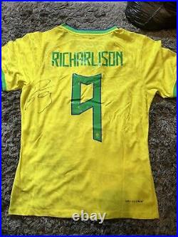 Richarlison Signed Brazil Shirt Autograph