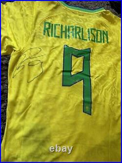 Richarlison Signed Brazil Shirt Autograph