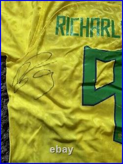 Richarlison Signed Brazil Shirt Autograph