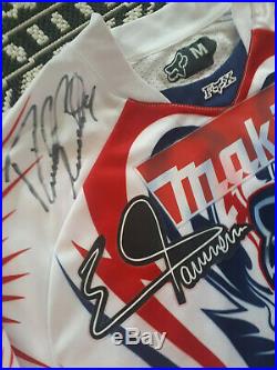 Ricky Carmichael signed Fox Motocross of Nations jersey Suzuki Makita