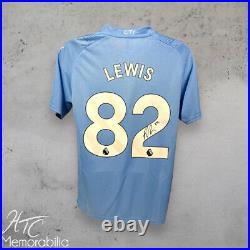 Rico Lewis Signed Manchester City 23/24 Football Shirt COA