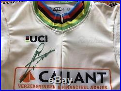 Rider Issued Mark Cavendish Signed World Champion Jersey Gent Six Rapha Wiggins