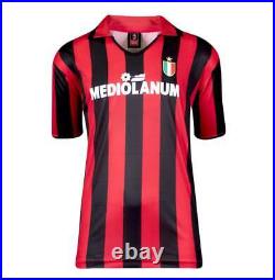 Rivaldo Signed AC Milan Shirt Home, Retro Autograph Jersey