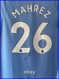 Riyad Mahrez Signed Manchester City Shirt PROOF Man City Mcfc Football Algeria