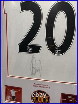 Rob Van Persie Framed Signed Manchester United Shirt With COA & PROOF