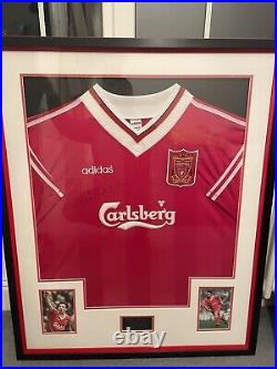 Robbie Fowler Signed and Framed Liverpool Home Shirt 95/96 Season
