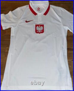 Robert Lewandowski Signed 20/21 Poland Nike Jersey Beckett Fanatics Witnessed