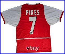 Robert Pires Signed Arsenal 7 Football Shirt See Proof Invincibles Gunners