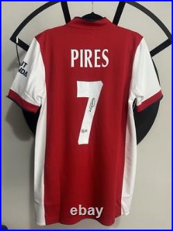 Robert Pires Signed Arsenal Shirt With Beckett Authenticated COA
