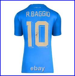 Roberto Baggio Signed Italy Shirt Home, 2022-23 Autograph Jersey