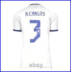 Roberto Carlos Signed Real Madrid Shirt 2021-22, Number 3 Autograph Jersey