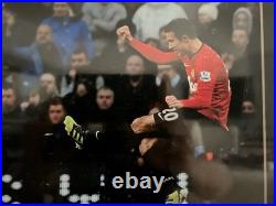 Robin Van Persie Signed Picture Framed Display (Man U V Man City)