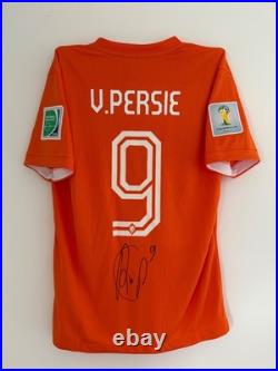 Robin van Persie Netherlands Signed Shirt EXACT VIDEO PROOF PRIVATE SIGNING