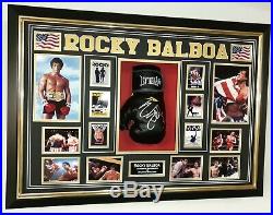 Rocky Sylvester Stallone Signed Autographed Boxing Glove AFTAL and BECKETT COA