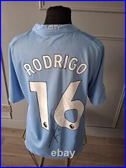 Rodri Signed Man City Shirt With COA