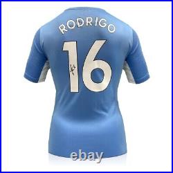 Rodri Signed Manchester City 2021-22 Football Shirt