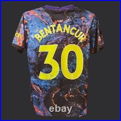 Rodrigo Bentancur Signed Tottenham Hotspur 21/22 Away Shirt COA