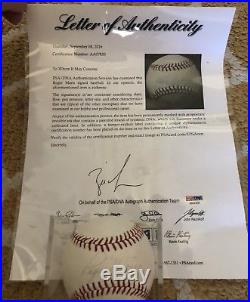 Roger Maris Single Signed Baseball- Psa Loa- No Reserve