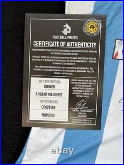 Romero Signed World Cup Football Shirt