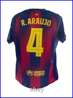 Ronald Araujo Signed Barcelona Shirt With COA and Photo Proof