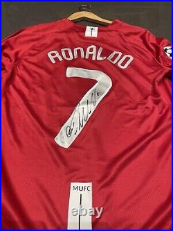 Ronaldo 2008 UCL Signed Shirt with COA