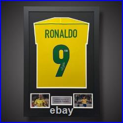 Ronaldo Nazario Hand Signed Framed Brazil Shirt With COA £399