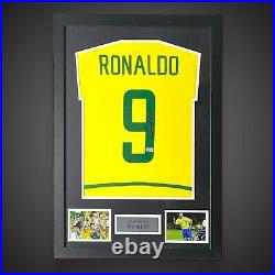 Ronaldo Nazario Hand Signed Framed Brazil Shirt With COA £430