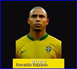 Ronaldo Nazario Signed & Deluxe Framed Brazil Shirt With COA £475