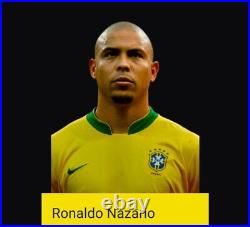 Ronaldo Nazario Signed Framed Brazil Shirt New For 2023. COA Beckett £500