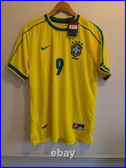 Ronaldo Signed Brazil Shirt Printed Autograph