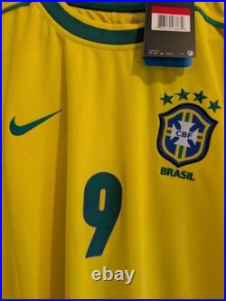 Ronaldo Signed Brazil Shirt Printed Autograph