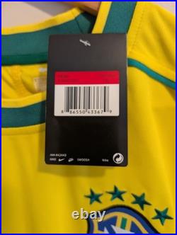 Ronaldo Signed Brazil Shirt Printed Autograph