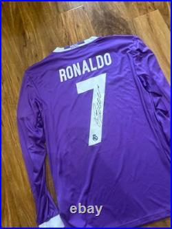 Ronaldo Signed Real Madrid Away Shirt With Coa Included