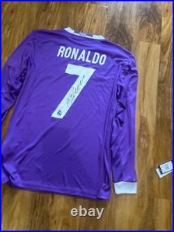 Ronaldo Signed Real Madrid Away Shirt With Coa Included