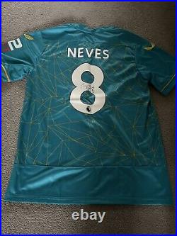 Ruben Neves Wolves FC Signed Away Shirt With COA