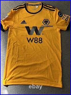 Ruben Vinagre Wolves FC Signed Match Worn Home Shirt With COA