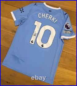 Ryan Cherki Hand Signed Manchester City 25/26 Home Shirt + COA