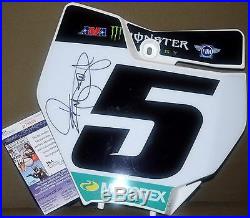 Ryan Dungey #5 Signed Front Number Plate KTM JSA COA Supercross