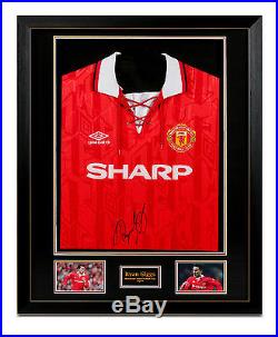 Ryan Giggs Signed Manchester United 1992/1994 Shirt Framed Jersey Autograph COA