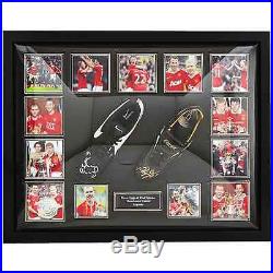 Ryan Giggs and Paul Scholes Signed Framed Football Boots Manchester United Gift