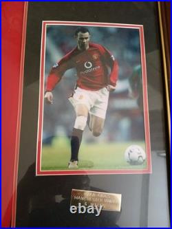 Ryan Giggs signed framed shirt with COA