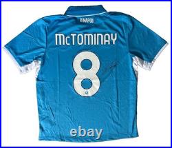 SCOTT MCTOMINAY Rare Hand Signed 24/25 SSC Napoli Home Football Shirt COA