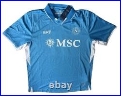 SCOTT MCTOMINAY Rare Hand Signed 24/25 SSC Napoli Home Football Shirt COA SCOTT MCTOMINAY Rare Hand Signed 24/25 SSC Napoli Home Football Shirt COA