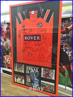 Signed & Framed 1994 Dundee United Scottish Cup Final Shirt