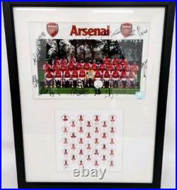 SIGNED FRAMED Arsenal 2014/2015 PHOTOGRAPH 54x5cm By 42.5cm with COA