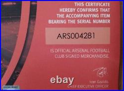 SIGNED FRAMED Arsenal 2014/2015 PHOTOGRAPH 54x5cm By 42.5cm with COA
