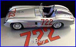 SIGNED Stirling Moss, 118 Mercedes-Benz 300SLR'722' Mille Miglia, Box-set, COA